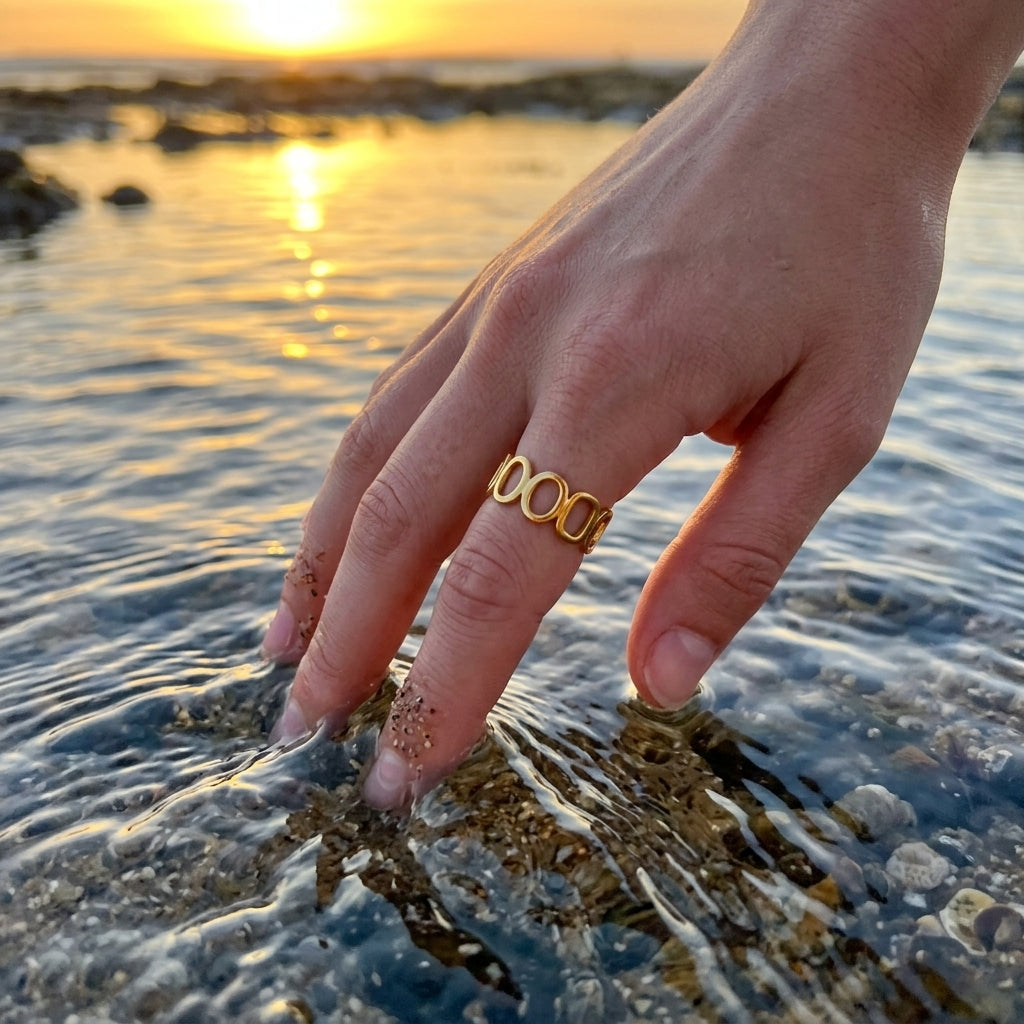 Geometric Openwork Ring