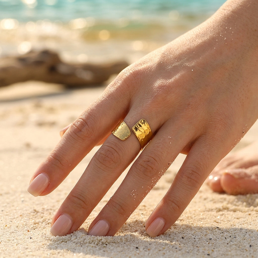 Wide Polished Band Ring