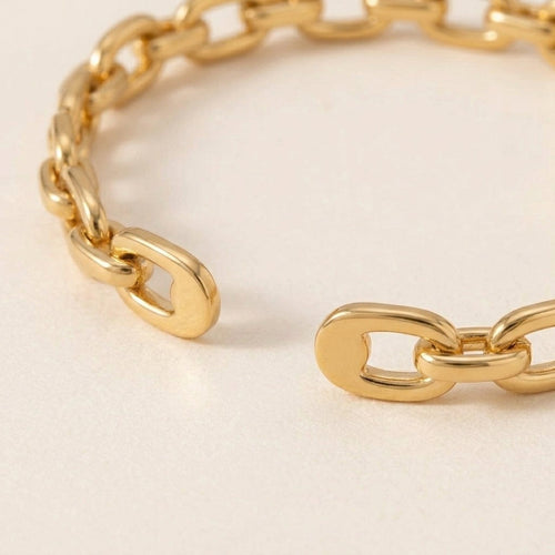 Chain Pattern Cuff Bracelet
