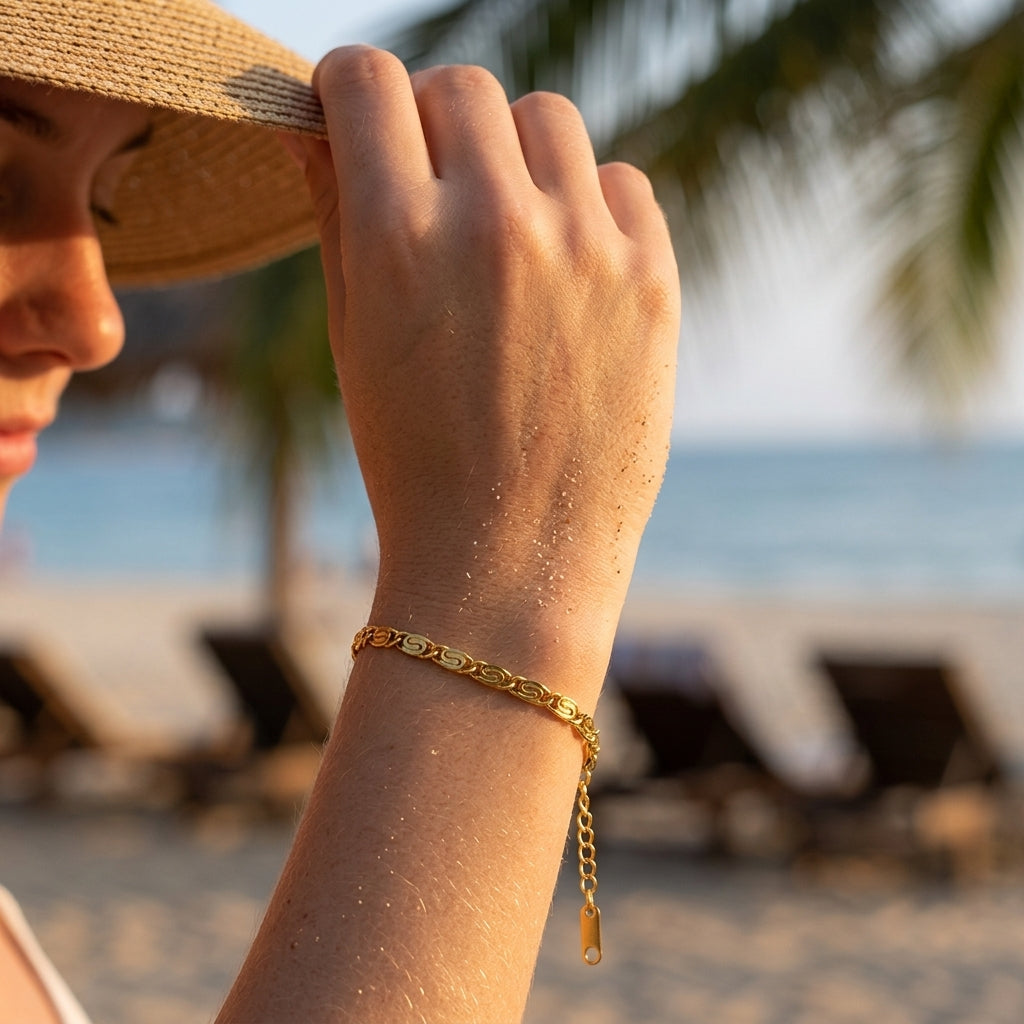 S-Shape Link Chain Bracelet