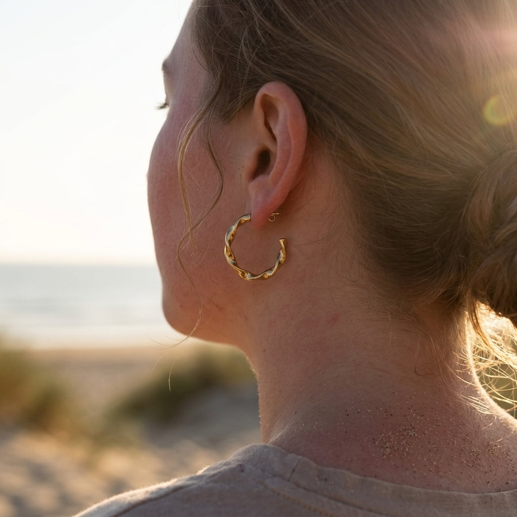 Classic Sculpted Twist Earrings