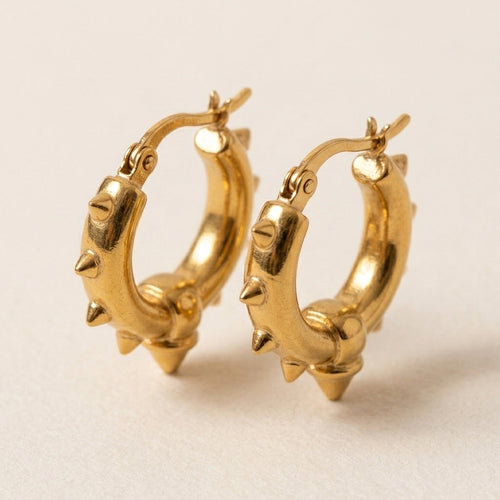 Classic Textured Hoop Earrings