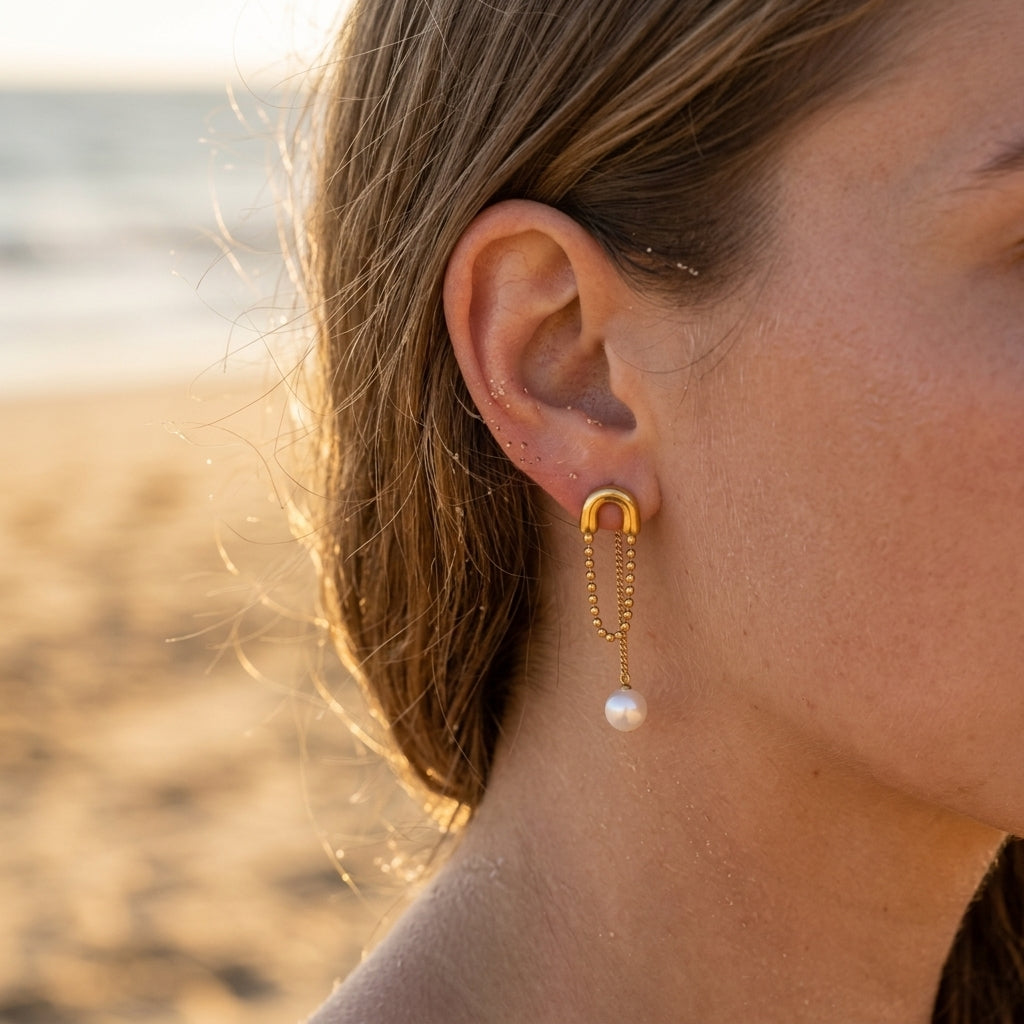 Paperclip Drop Earrings