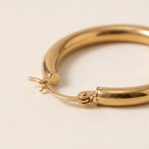 Chunky Tubular Hoop Earrings