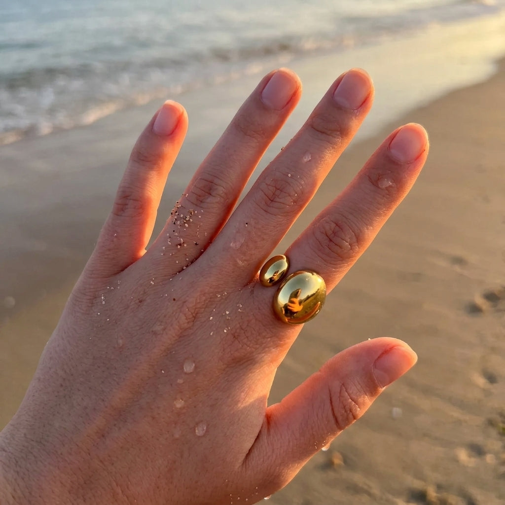 Chunky Dome Gold Ring