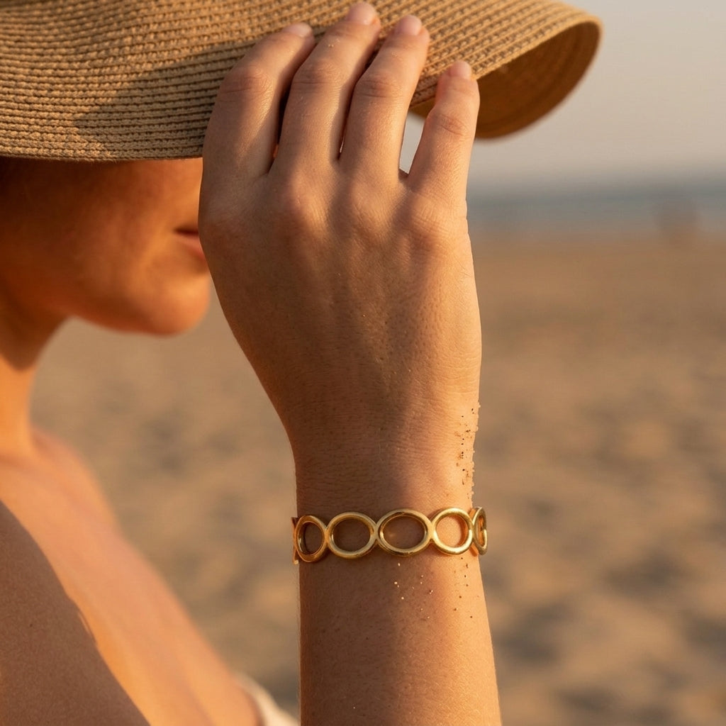 Minimalist Open Cuff Bangle Bracelet