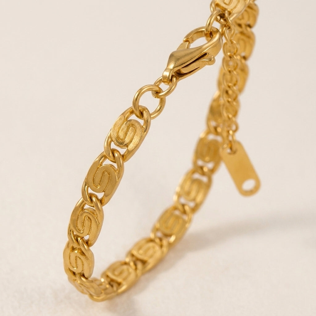 S-Shape Link Chain Bracelet
