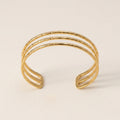 Three-Layer Wave Cuff Bracelet