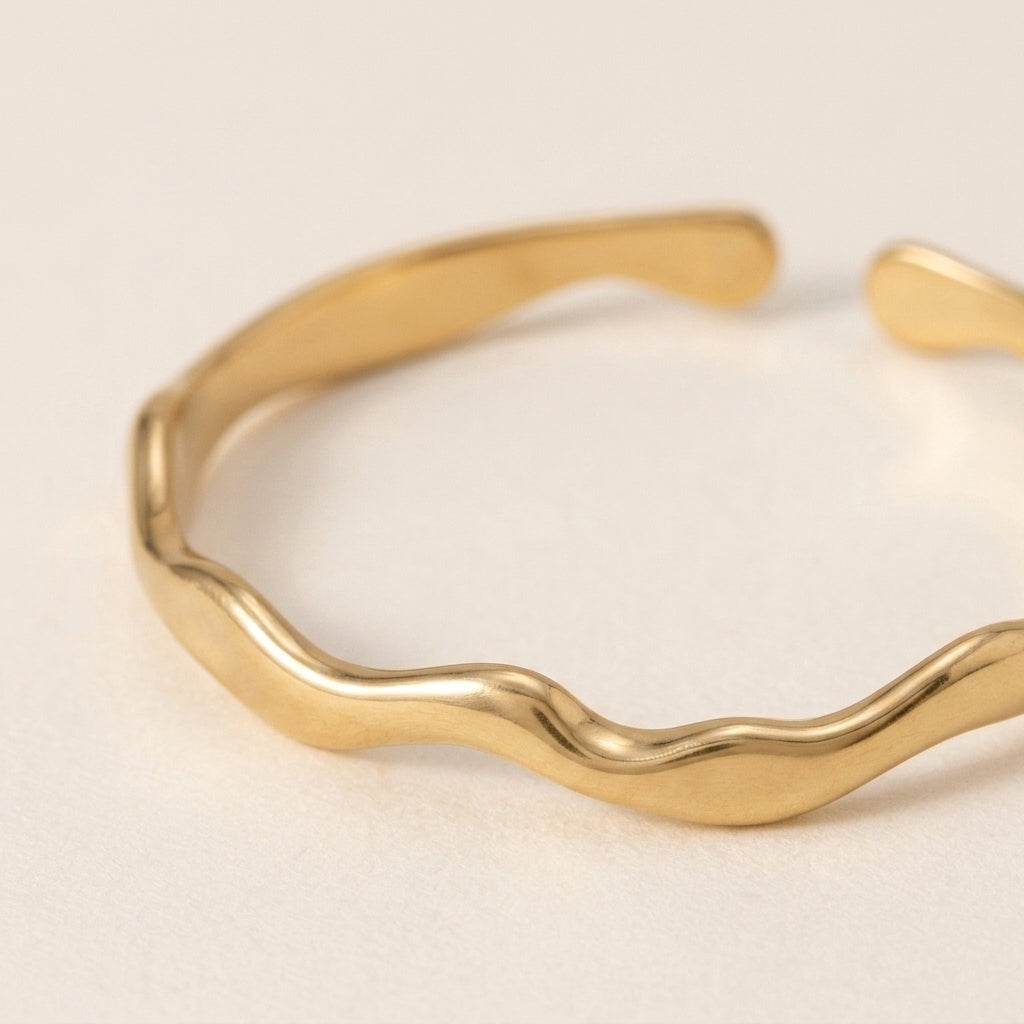 Liquid Wave Cuff Bracelet
