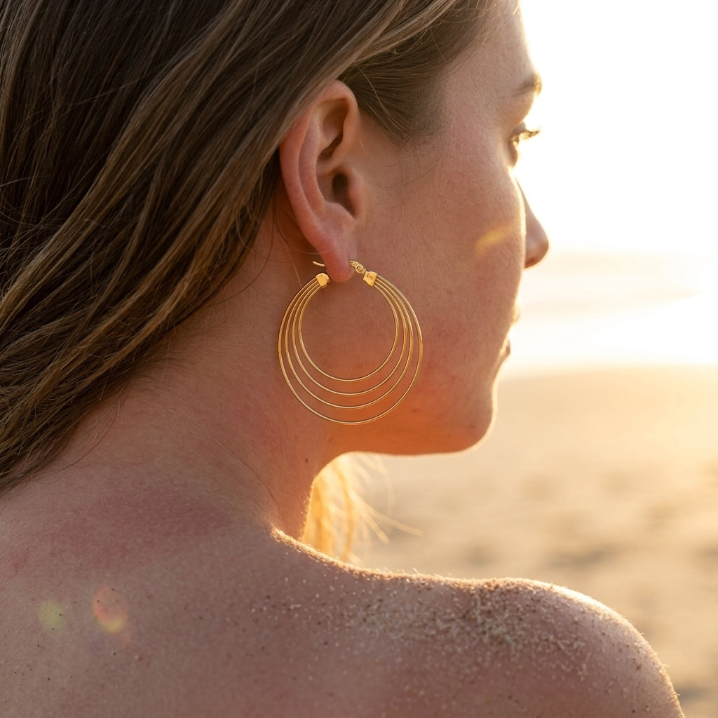 Layered Hoop Earring