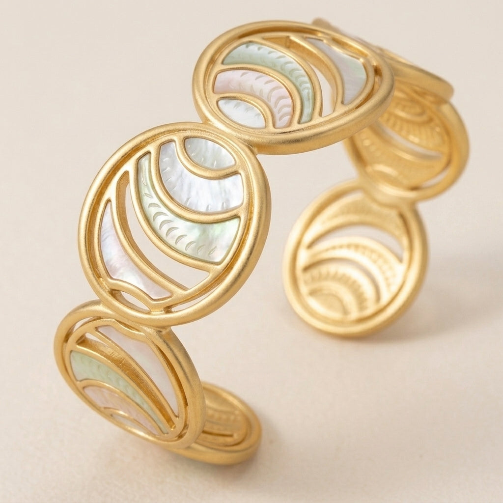 Colorful Enamel Cuff Bracelet