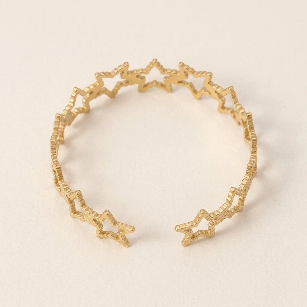 Star Hollow Open Bangle