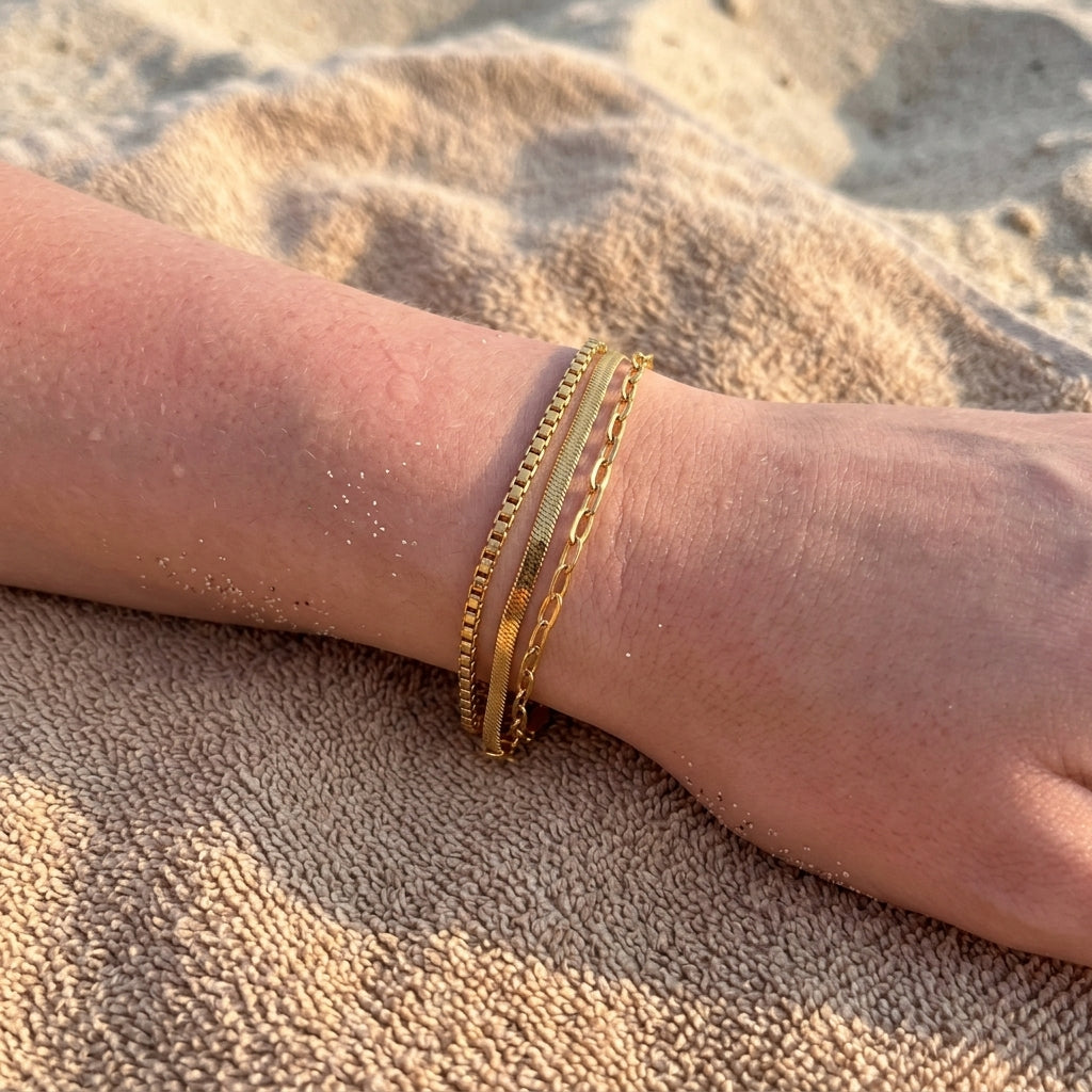 Triple Layer Chain Bracelet