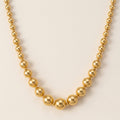 Gold Gradient Ball Chunky Necklace