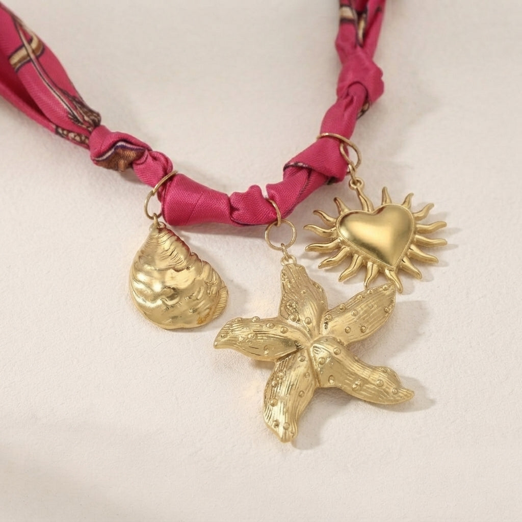 Titanium Starfish Pendant Necklace