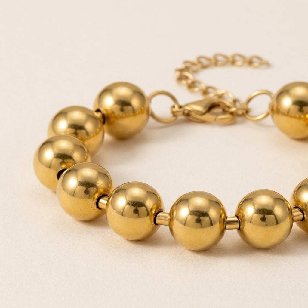 Large Bead Ball Bracelet