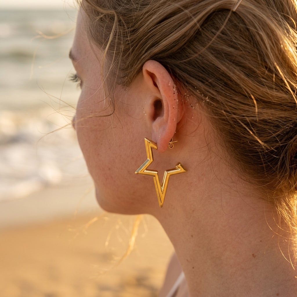 Elegant Sparkle Hoop Earrings