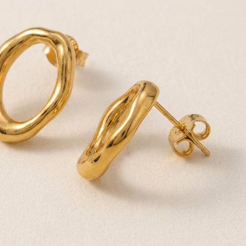 Artful Statement Oval Earrings