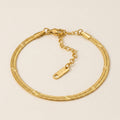 Star-Pattern Snake Chain Bracelet