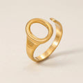 Oval Signet Open Ring