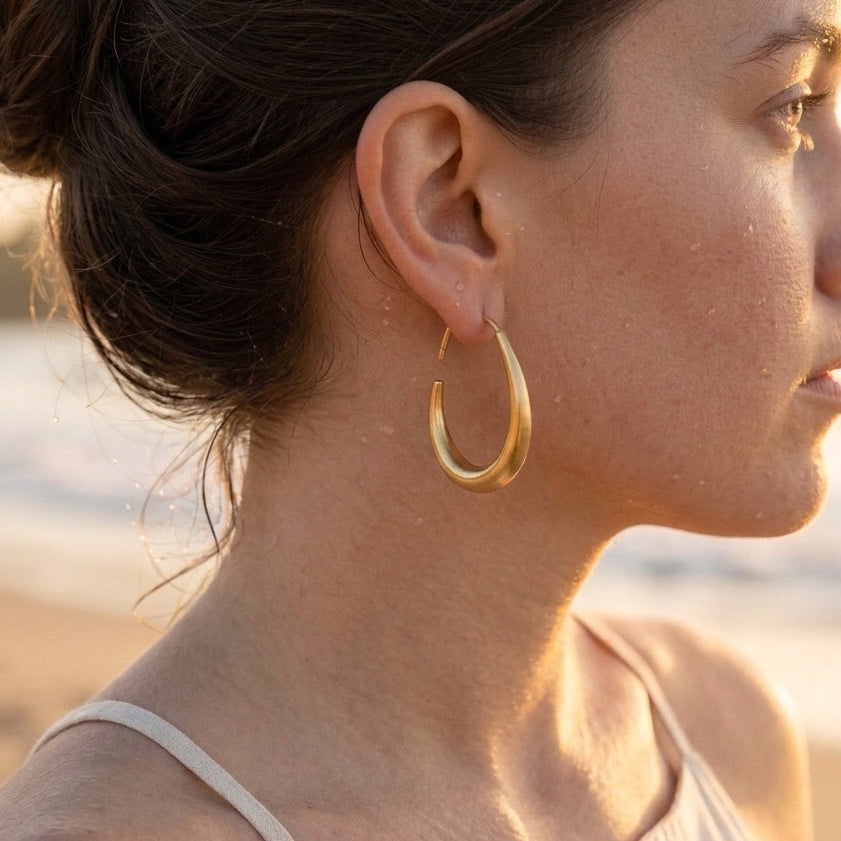 Teardrop Hoop Earrings