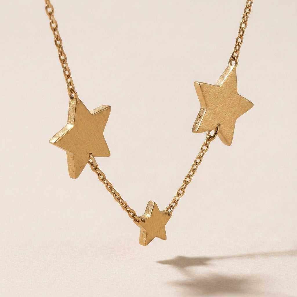 Elegant Long Star Charm Necklace