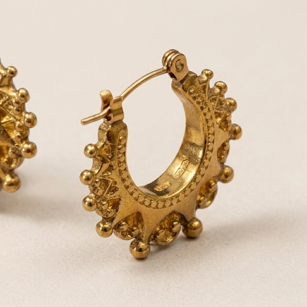 Stylish crown hoops