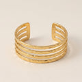 Four-Layer Lava Cuff Bracelet