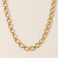 Elegant Open Oval Chain Necklace
