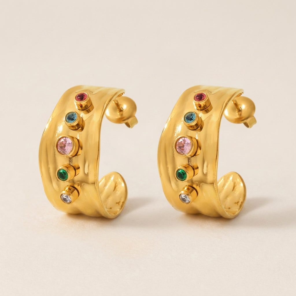 Classic Diamond Charm Earrings