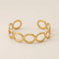 Elegant Open Oval Bracelet