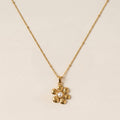 Elegant Floral Charm Necklace