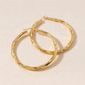 Large Twisted Gold Hoop Earrings