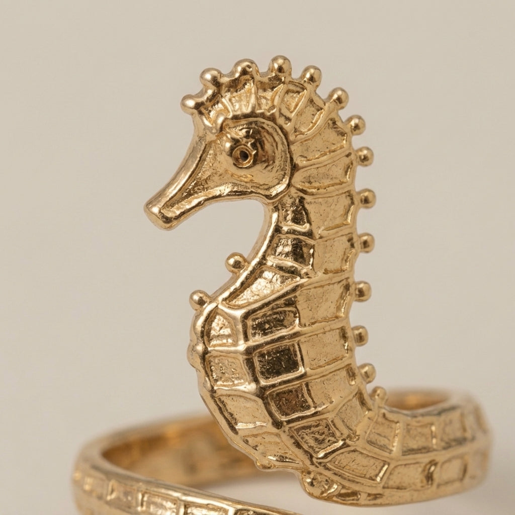 Starfish Shell Adjustable Ring