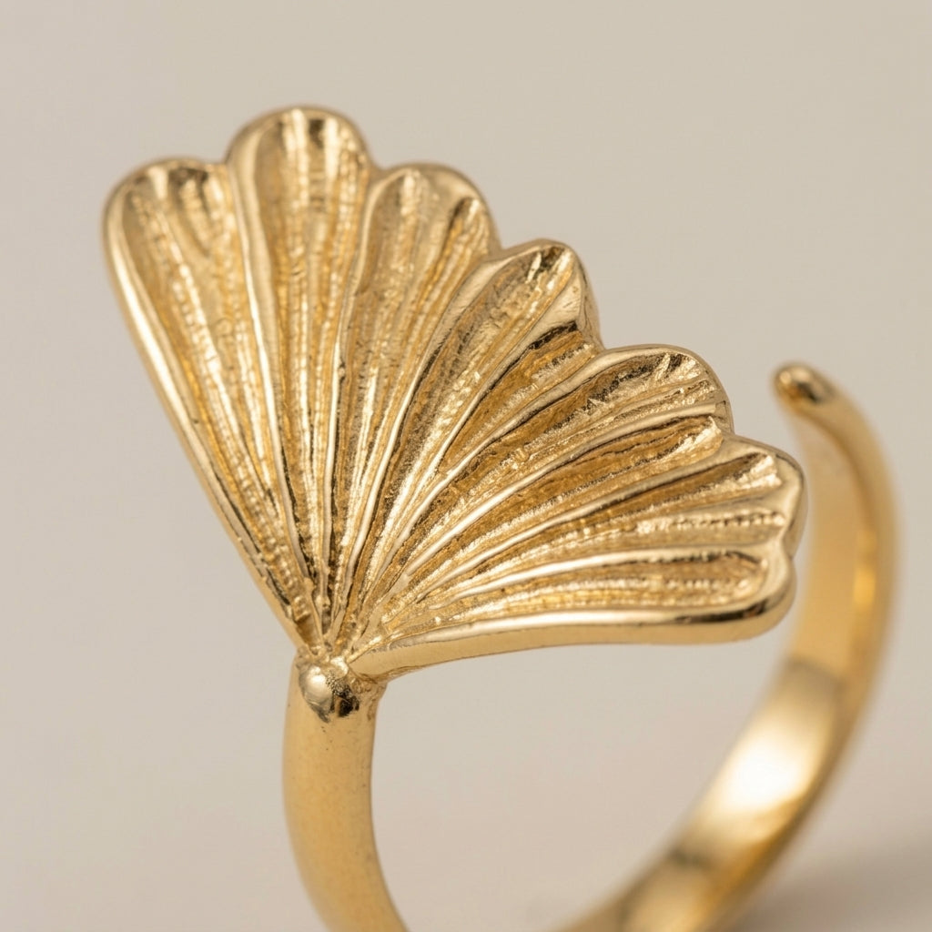 Starfish Shell Adjustable Ring