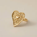 Oversized Gold Flower Statement Ring
