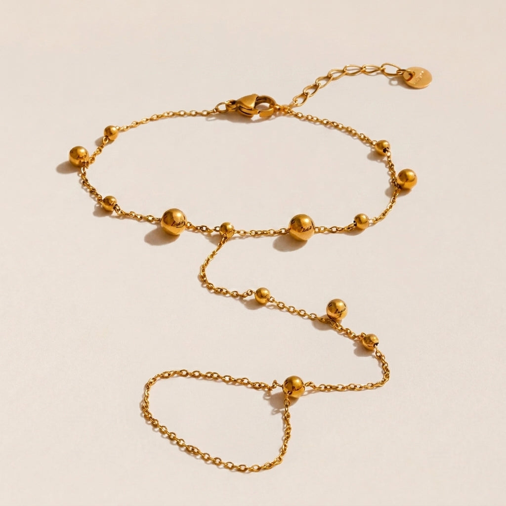 Hand Chain Finger Bracelet Gold Plated