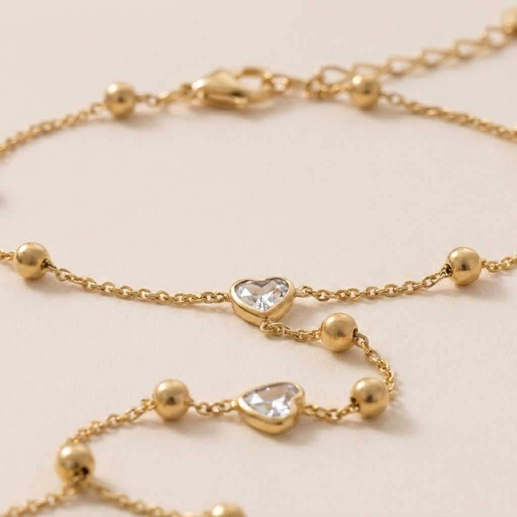 Hand Chain Finger Bracelet Gold Plated