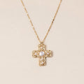 Layered Cross Pendant Necklace