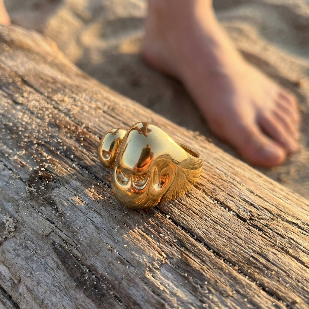 Gold Plated Cubic Zirconia Ring