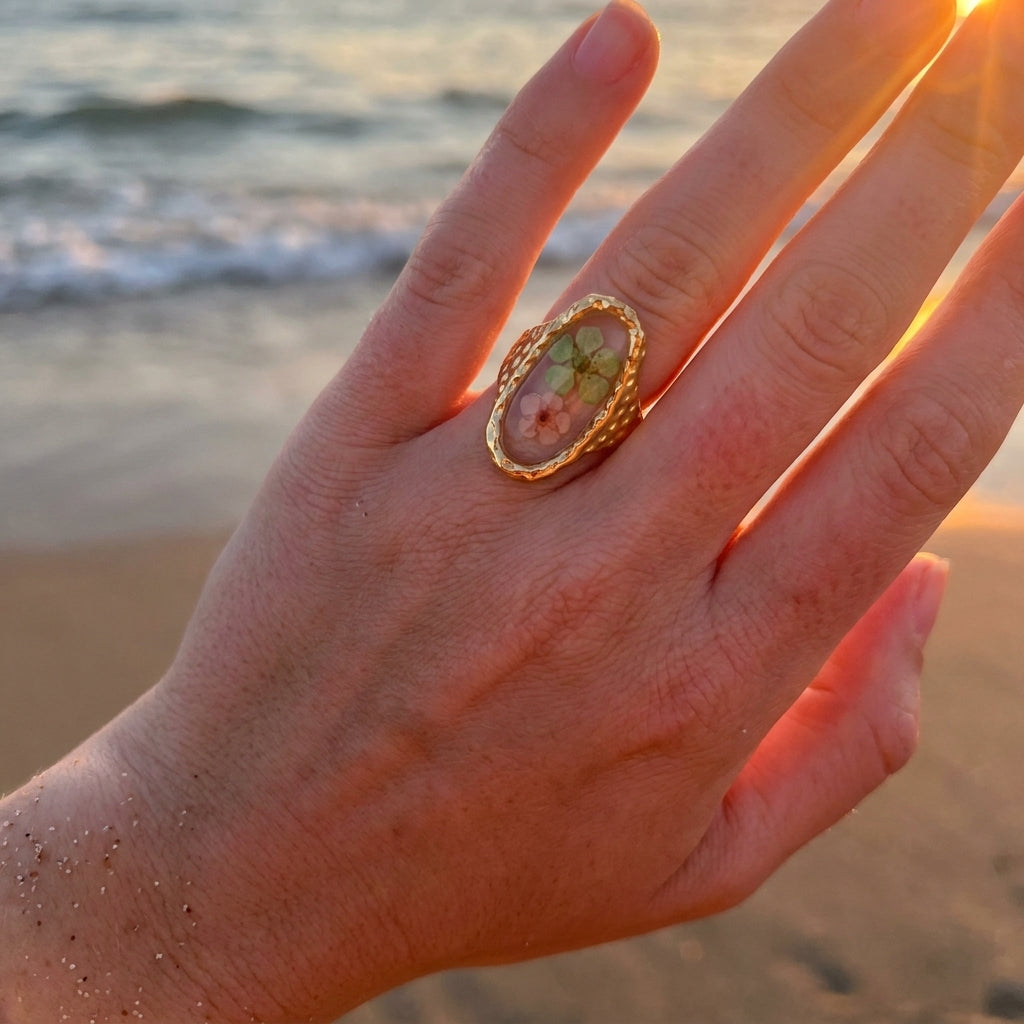 Gold Plated Cubic Zirconia Ring