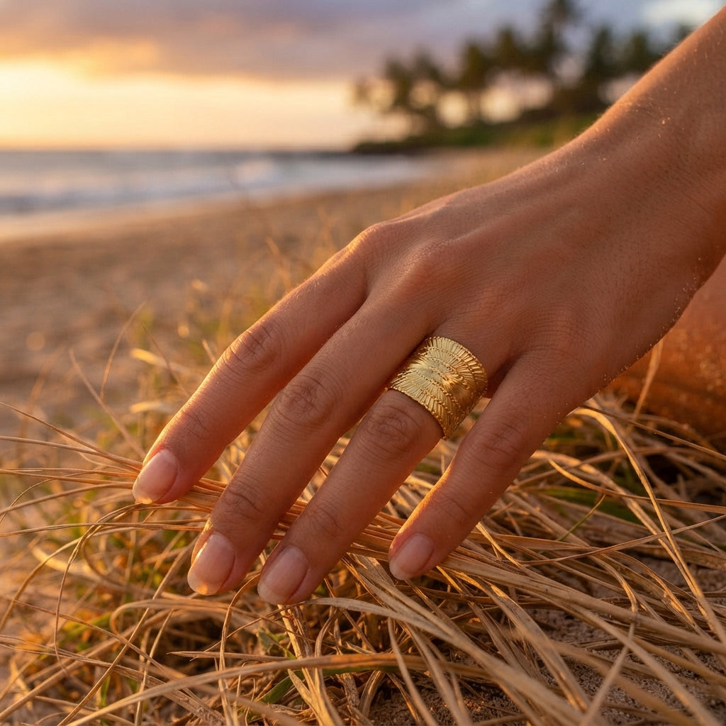 Radial Sunburst Ring
