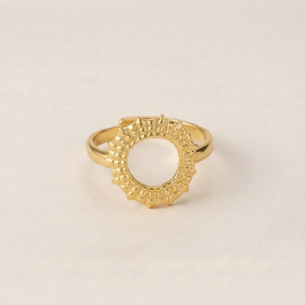 Sunflower Sun Pattern Ring