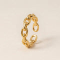 Gold Chain Link Ring