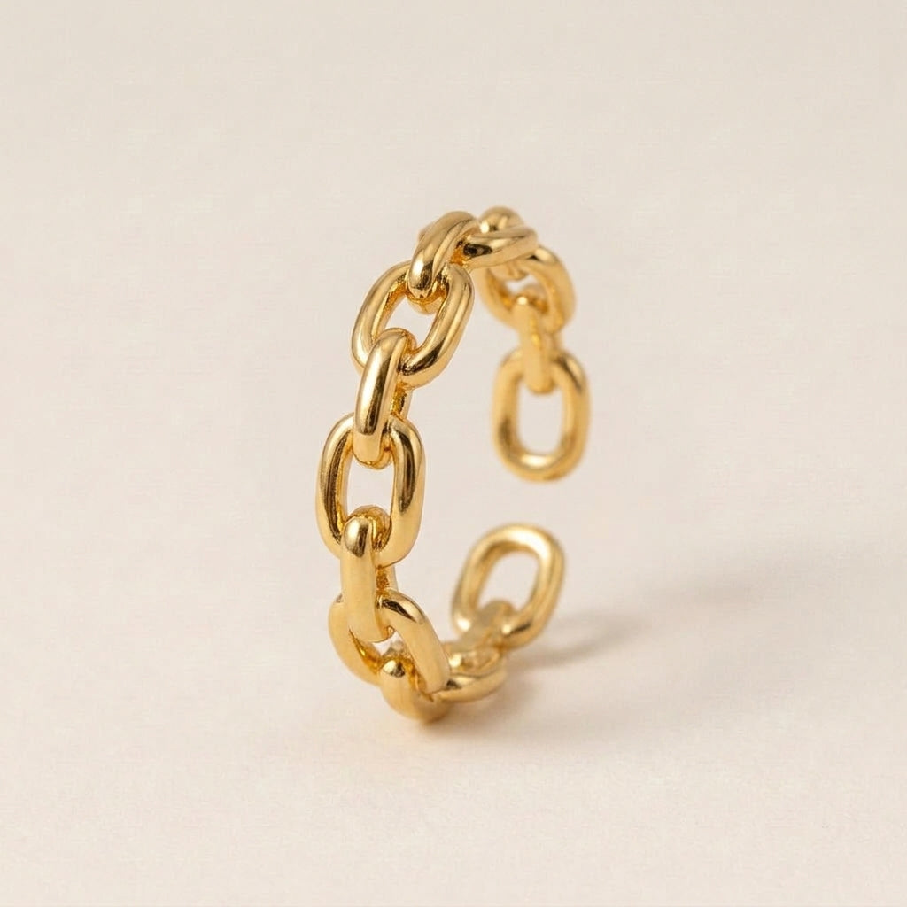 Gold Chain Link Ring