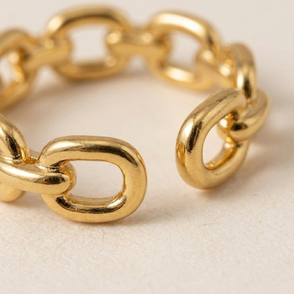 Gold Chain Link Ring