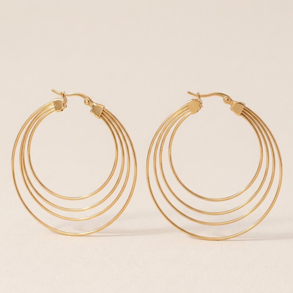 Layered Hoop Earring