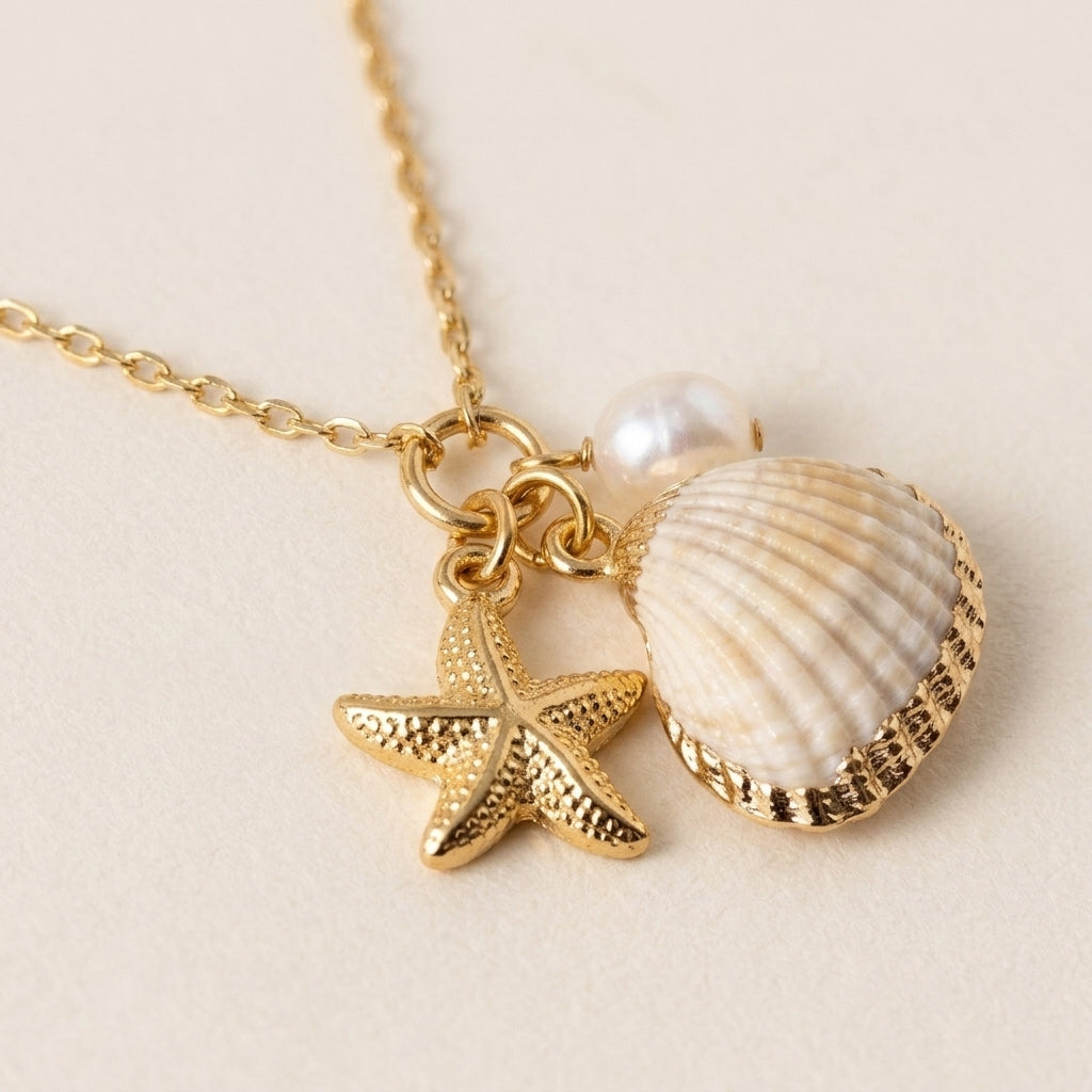 Elegant Ocean Charm Necklace