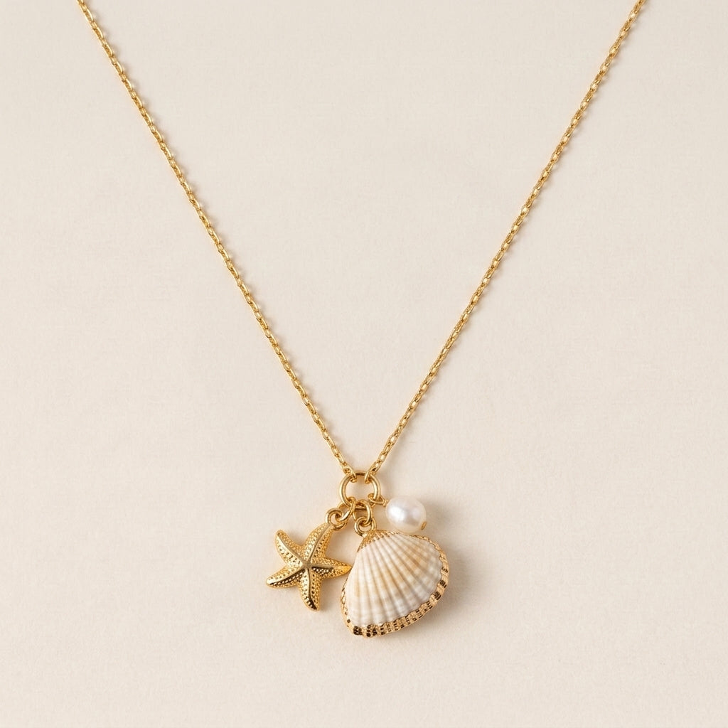 Elegant Ocean Charm Necklace