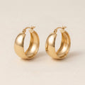 Elegant Thick Hoop Earrings